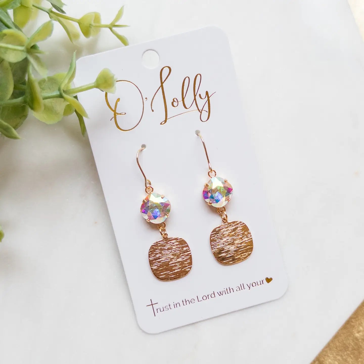 Texture Square Dangle