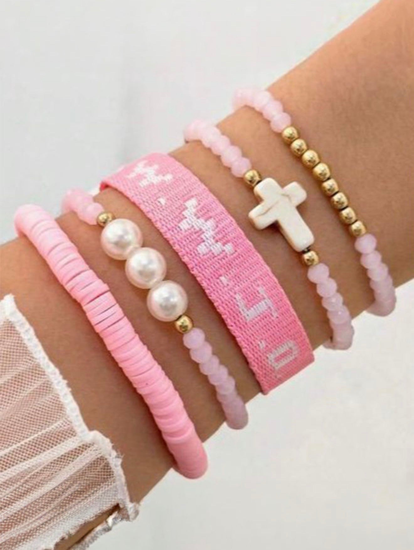 WWJD Bracelet Stack 🩷